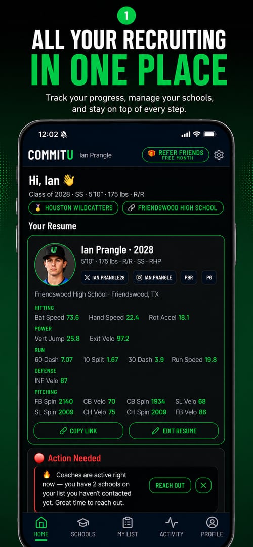 CommitU app screen 1